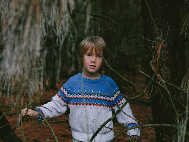 Boy with Blue Sweater